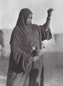 Africa: Bisharin Woman Spinning, Nubian Desert