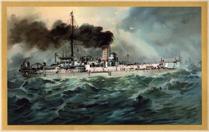 S.M. Battleship Baden by Hugo Graf