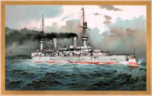 S.M. Battleship Kaiser Wilhelm II by Hugo Graf