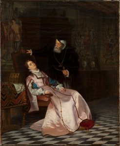 Gustav Vasa finds his consort Catherine Stenbock sleeping and hear her say King Gösta I love...