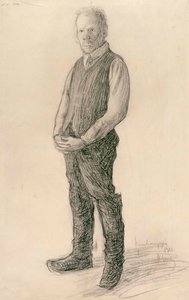 A Farmer Standing by Hugo Simberg