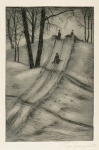 Sledge Slide by Hugo Simberg
