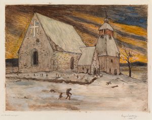 The Black Death by Hugo Simberg