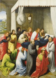 The Dormition of the Virgin by Hugo van der (follower of) Goes