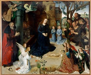 Adoration of the Shepherds (central panel of the Portinari Triptych) by Hugo van der Goes