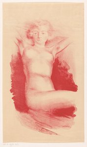 Seated nude woman