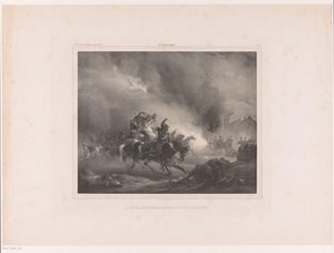 Attacking Soldiers on Horseback (Attack of Cuirassiers on a Battery) (Album of Dutch Painters series)