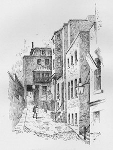 Entrance to the Roman Bath, 1890