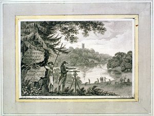 Calling Card of Humphrey Repton, Engraved by Thomas Medland
