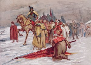 Rakoczi Ferenc bids farewell to his people as he goes into exile in February 1711, c.1900