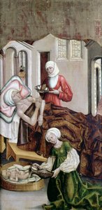 The Birth of St. John the Baptist, Kisszeben, 1490 by Hungarian School