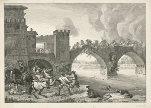 Battle on a Bridge by Hyacinth de La Pegna