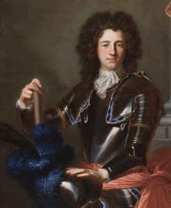 Detail of portrait of Henry Bentinck, later 1st Duke of Portland, 1699 by Hyacinthe Francois Rigaud