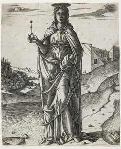 Saint Lucy, c.1510 (engraving)
