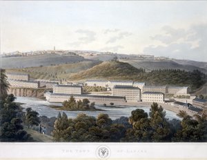 The Town of Lanark, from View of Scotland by I after Clark