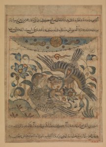 Pair of Eagles, Folio from a Manafi
