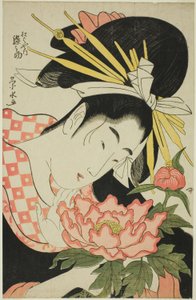 The Courtesan Somenosuke of the Matsubaya by Ichirakutei Eisui