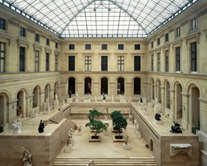 The Puget Courtyard in the Louvre Museum