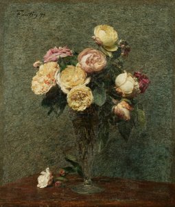 Still Life: Roses in a Glass Vase