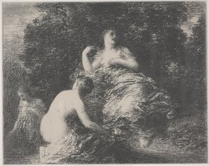 The Bathers by Ignace Henri Jean Fantin Latour