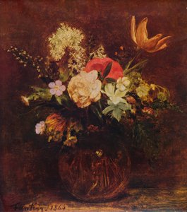 Bowl of Flowers, 1864, 1935 by Ignace Henri Jean Fantin Latour