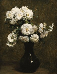 Chrysanthemums by Ignace Henri Jean Fantin Latour