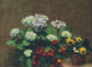Flowers by Ignace Henri Jean Fantin Latour