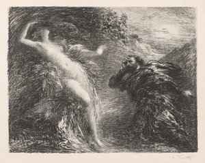 Manfred and Astarté by Ignace Henri Jean Fantin Latour
