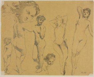 Studies of Female Nudes, c. 1895