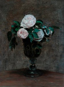 Study of Roses, 1872 by Ignace Henri Jean Fantin Latour