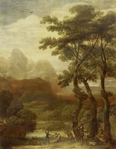 Landscape with Hunters by Ignacio Iriarte