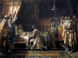The last moments of King James I the Conqueror by Ignacio Pinazo Camarlech