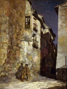 Segovia at Night – Around 1930 – Oil on Canvas – 94x74 cm