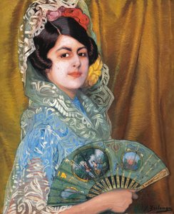 Lady with a Fan