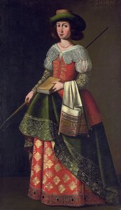 Saint Margaret of Antioch as a Shepherdess by Ignacio de Ries