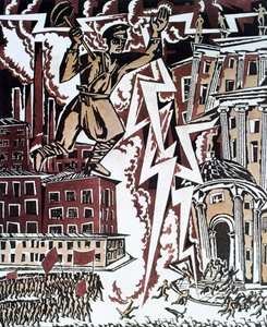 The Red Lightning, 1919 by Ignaty Nivinsky