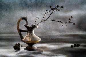Rustic Vase Still Life by Igor Kopcev