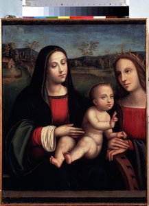 Virgin and Child with Saint Catherine of Alexandria by Il  Francia