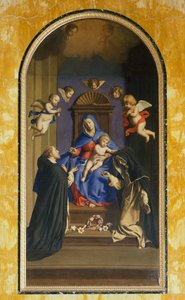 Our Lady of the Rosary with St Dominic and St Catherine, Chapel of St Catherine, Basilica of St Sabine, Rome