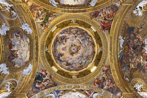 Paradise Praising Jesus and the Pendentives with Prophets, Evangelists and Doctors of the Church