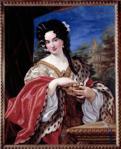 Portrait of a Lady Wearing Cleopatra Costume