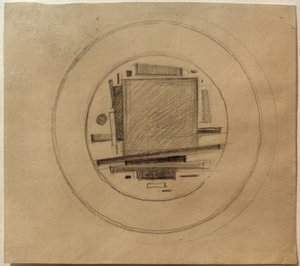 Design for a Suprematist Painting on Porcelain
