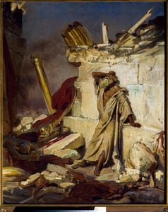 Jeremiah Lamenting the Destruction of Jerusalem by Ilya Efimovich Repin