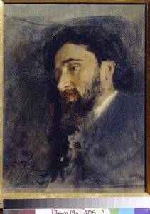 Portrait of the Author V. M. Garshin by Ilya Efimovich Repin