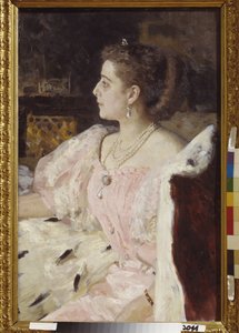 Portrait of Princess Nitalia Golovina by Ilya Efimovich Repin
