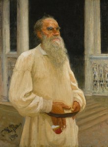 Portrait of Count Lev Nikolayevich Tolstoy, 1916 by Ilya Efimovich Repin
