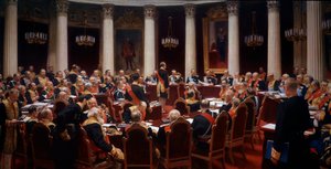 The Ceremonial Meeting of the State Council, 7 May 1901 by Ilya Efimovich Repin