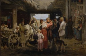 The Recruit Farewell by Ilya Efimovich Repin
