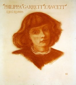 Portrait of Philippa Garrett Fawcett aged 15 years by Image Selwyn