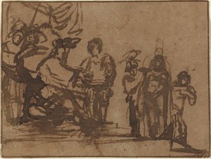 Christ before Pilate by Imitator of Rembrandt van Rijn